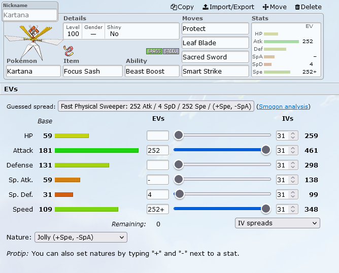 How To Make Simple EV Spreads — VGC guide